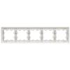 Рамка 5-постовая IEK Brite BR-M52-12-K91 арктический белый/белый фото 2