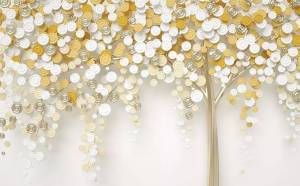 3D Фотообои Artegrafico «Медальонное дерево» FANT-065 песок