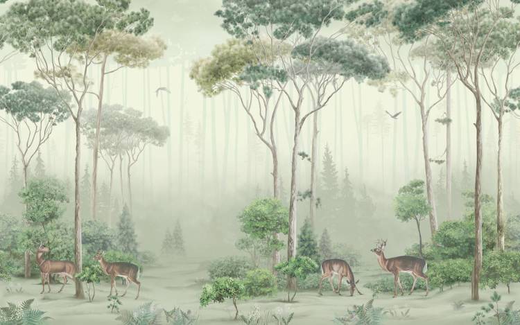 Фреска Ortograf Aurora 34119 Forest melody light Флора FLN