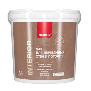 Лак для древесины Neomid Interior полуматовый 5 л