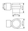 Дверной ограничитель Morelli MDS-4 PC хром, магнитный фото 2