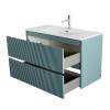 Тумба с раковиной BelBagno UNO-MINI 100 подвесная, Голубой Матовый фото 3