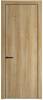 Межкомнатная дверь Profil Doors 1 NA полотно Дуб карамель, профиль черный 600x2000