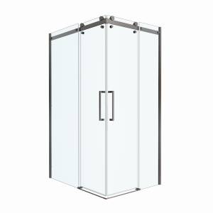 Душевой уголок BelBagno MARINO-2-AH-2-120/90-C-GM профиль оружейная сталь, стекло прозрачное, 120x90x195