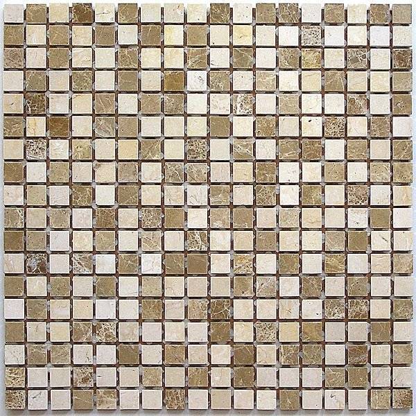 Мозаика Bonaparte Sevilla-15 slim (POL) из натурального камня (1.5x1.5) 30.5x30.5