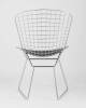 Набор из 4 стульев Stool Group Bertoia MC66-5F KD HLR-43 X4 хромированный с черной подушкой фото 6