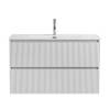 Тумба под раковину BelBagno UNO-1000-2C-SO-BO подвесная, Bianco Opaco, 100x45.5