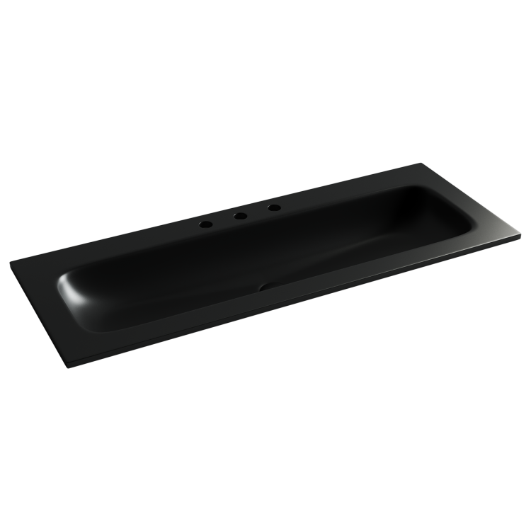 Раковина Ceramica Nova Grace CN7024MB черный матовый, 121x45.7
