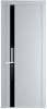 Межкомнатная дверь Profil Doors 18 PE полотно Лайт Грей, кромка алюминиевая с четырех сторон матовая, стеклянная вставка черный лак 700x2000