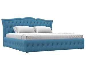 Интерьерная кровать Лига Диванов Герда 123597 голубой 200x200