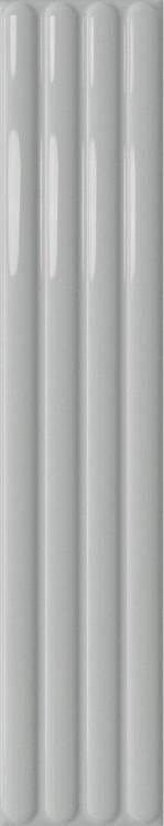 Керамическая плитка Dna Tiles Plinto Out Grey Gloss 10.7x54.2