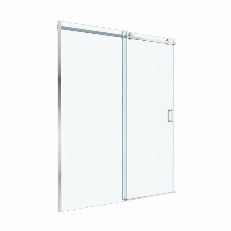 Душевая дверь в нишу BelBagno SOFT_CLOSE-2-BF-1-160-C-Cr профиль хром, стекло прозрачное, 160x200