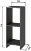 Стеллаж Атмосфера Квадро 00-00024861 Антрацит фото 3
