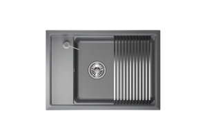 Мойка кухонная Granula Kitchen Space KS-7305 алюминиум