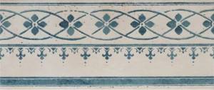 Декор Italgraniti Creta D CD672S Stensil Aqua 30.5x72.5