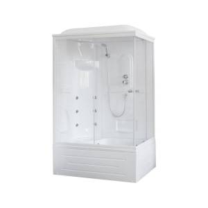 Душевая кабина Royal Bath BP RB8120BP2-T-L с высоким поддоном, с сиденьем