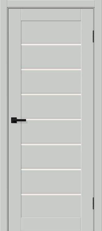 Межкомнатная дверь Bravo Браво-22 полотно Grey Silk, стекло Magic Fog 600x1900
