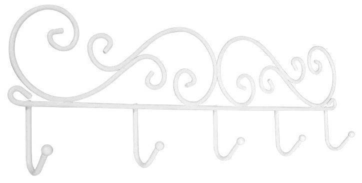Вешалка настенная Garden Story Кружева 5 ВН 276 Б белый