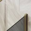 Шторка на ванну MaybahGlass MGV-780-2 60x140, поворотная, стекло графит матовый 6 мм, профиль бронза, с полотенцедержателем фото 4