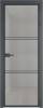 Межкомнатная дверь Profil Doors 3 AX цвет профиля Серая ночь, стекло безопасное 6 мм рэте 600x2000