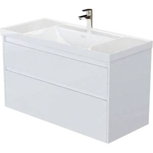 Тумба с раковиной Aquanet Nova Lite 2.0 110 365917 Белый глянец
