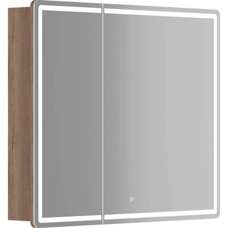 Зеркало-шкаф Sancos Mirror MI90EG 89x74, дуб галифакс натуральный