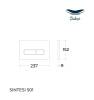 Кнопка смыва Sintesi FB-XSW-501 Белая фото 4