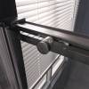 Душевая дверь в нишу Veconi Premium Trento PTD40-GR-140-01-C4 профиль брашированный графит, стекло прозрачное, 140x200 фото 5