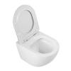 Унитаз подвесной BelBagno Sfera-R BB046CHR/SC безободковый, с сиденьем микролифт, белый фото 4