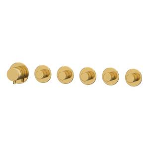 Смеситель для душа Remer X-Style N98D5PBG брашированное золото