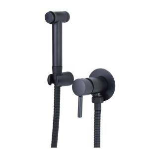 Гигиенический душ Bronze de Luxe Scandi 14512B черный матовый, со смесителем