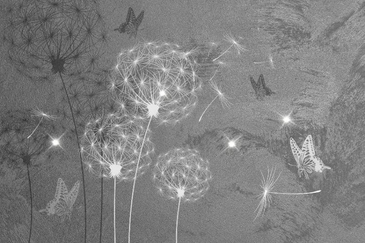 3D Фотообои Artegrafico «Мерцающие одуванчики» MS-011 песок