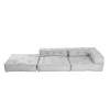 Модуль мягкий Tetchair Miracle 25336 VT shape silver велюр, букле, угловой фото 15