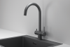 Смеситель для кухни Granula Kitchen Space KS-7104 графит матовый фото 2