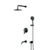 Душевой комплект Am.Pm X-Joy FB85A3RH32 черный, со смесителем