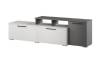 Тумба ТВ малая ТЭКС Альберо 00-00023475 белый/графит серый