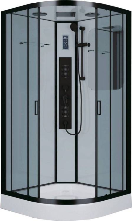 Душевая кабина Niagara Premium NG-6901-01G BLACK 90х90х210 черная, с низким поддоном