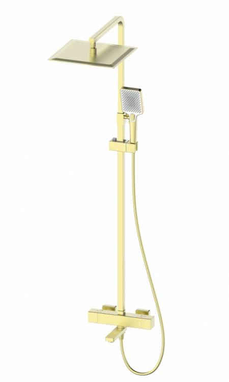 Душевая стойка Wonzon & Woghand WW-88739901-BG с термостатом, золото