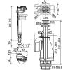 Выпускной комплект AlcaPlast SA08ASK 1/2" CHROM с двойной кнопкой фото 2