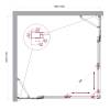 Душевой уголок BelBagno LUCE-A-22-100+30-C-Cr профиль хром, стекло прозрачное, 130x130x195 фото 2