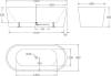 Акриловая ванна BelBagno BB71-1800-NERO-W0 180x80 белый глянец/чёрная матовая фото 3
