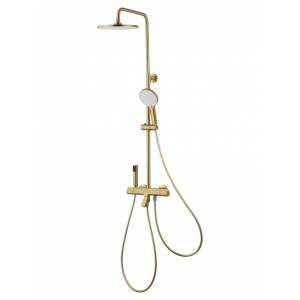 Душевая стойка Wonzon & Woghand WW-B3094-BG золотая, с термостатом