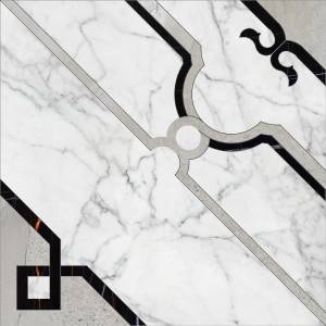 Декор Kerranova Marble Trend K-1000/MR/d01-cut Carrara 60x60