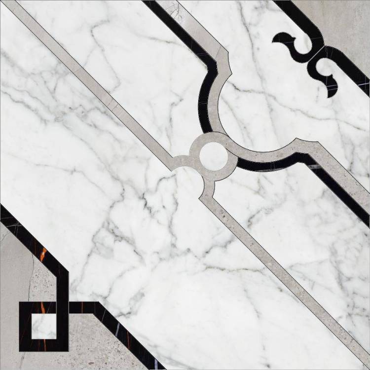 Декор Kerranova Marble Trend K-1000/MR/d01-cut Carrara 60x60