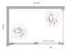 Душевой уголок Belbagno LUCE-AH-1-150/100-C-Cr профиль хром, стекло прозрачное, 150x100x195 фото 6