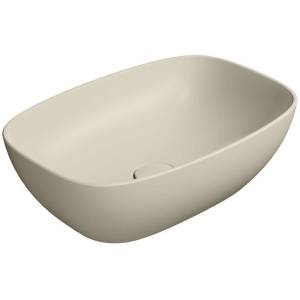 Раковина GSI Nubes 978408 50 см, бежевая матовая
