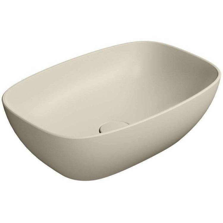 Раковина GSI Nubes 978408 50 см, бежевая матовая