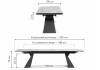 Стол Woodville Денхольм 588037 rystal onyx bianco, черный 240(290)x100x75 фото 2