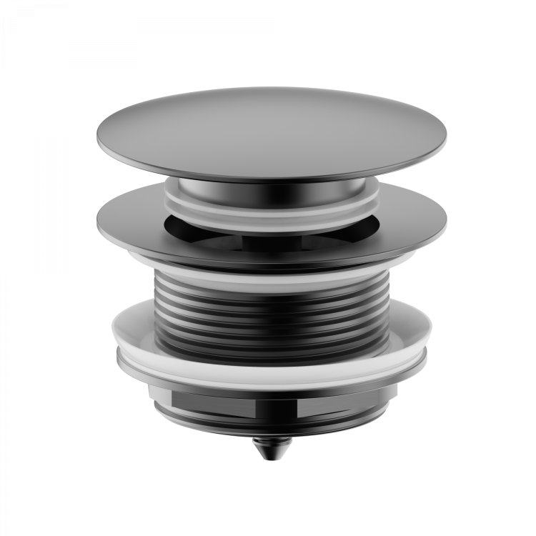 Донный клапан для ванны Wonzon & Woghand WW-SS105-BGM Темный графит