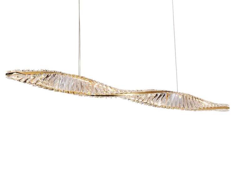 Подвесная светодиодная люстра Newport Crystal 8244N/120 gold